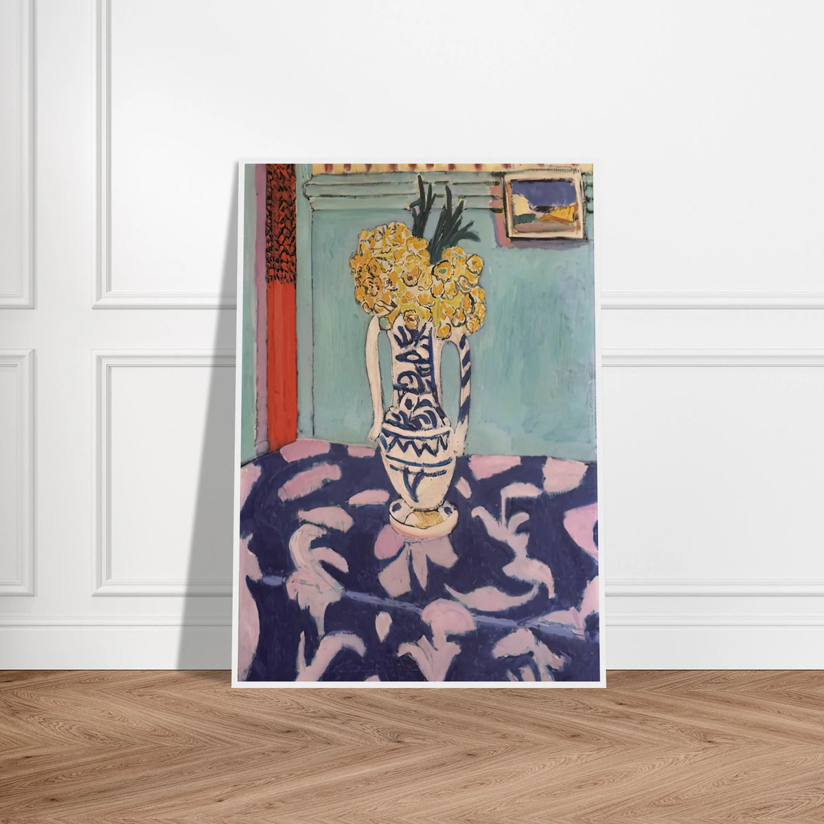 LES COUCOUS TAPIS BLEU ET ROSE 1911 Framed Poster | Henri Matisse Framed Prints Wall Art | Henri Matisse Print