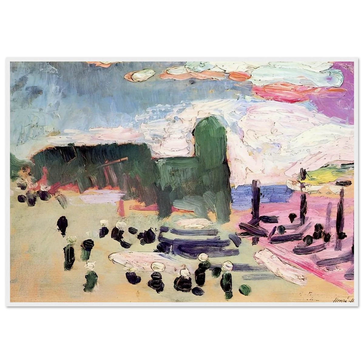 COLLIOURE 1905 Framed Poster | Henri Matisse Framed Prints Wall Art | Henri Matisse Print