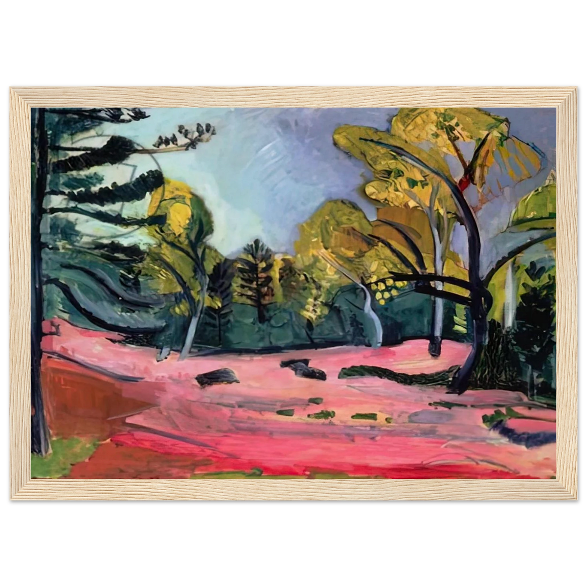 LANDSCAPE 1909 Framed Poster | Henri Matisse Framed Prints Wall Art | Henri Matisse Print