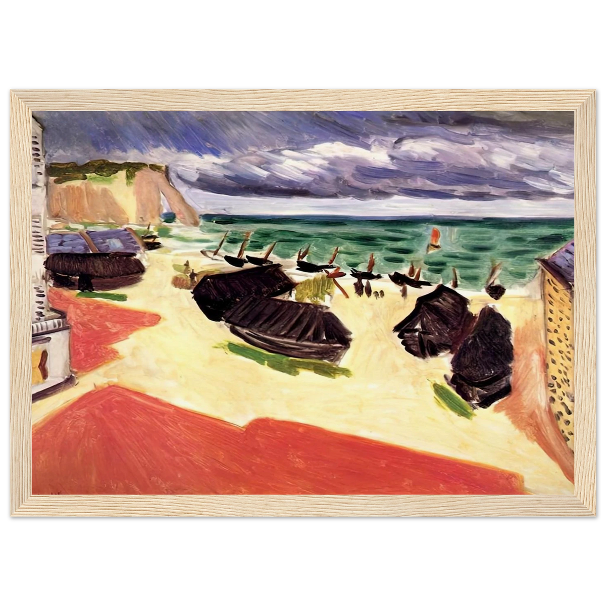 FISHING BOATS IN WINTER ETRETAT 1921 Framed Poster | Henri Matisse Framed Prints Wall Art | Henri Matisse Print
