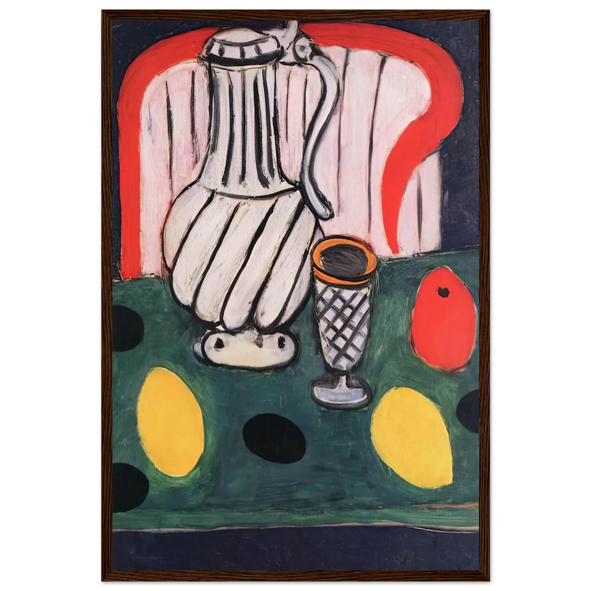TIN PITCHER LEMON AND ARMCHAIR 1939 Framed Poster | Henri Matisse Framed Prints Wall Art | Henri Matisse Print