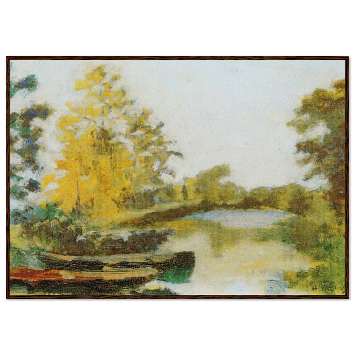 BANKS OF THE CANAL 1903 Framed Poster | Henri Matisse Framed Prints Wall Art | Henri Matisse Print