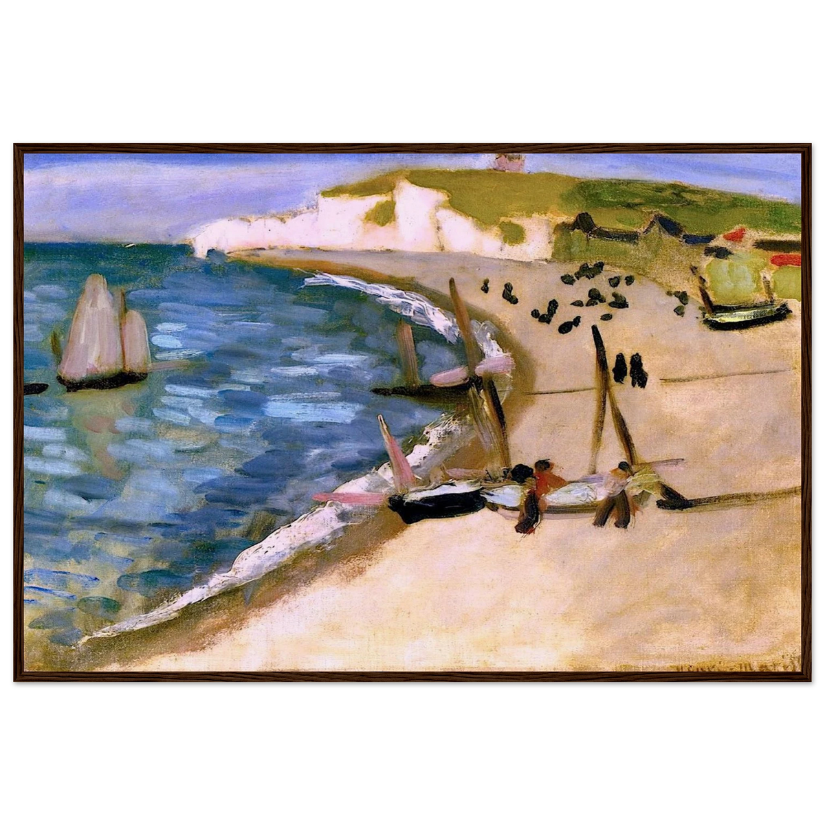 AHT AMONT CLIFFS AT ETRETAT 1921 Framed Poster | Henri Matisse Framed Prints Wall Art | Henri Matisse Print