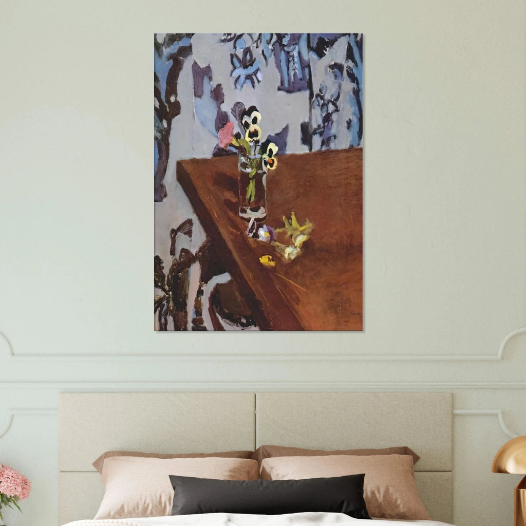 PANSIES ON A TABLE 1919 Canvas | Henri Matisse Canvas | Henri Matisse Print
