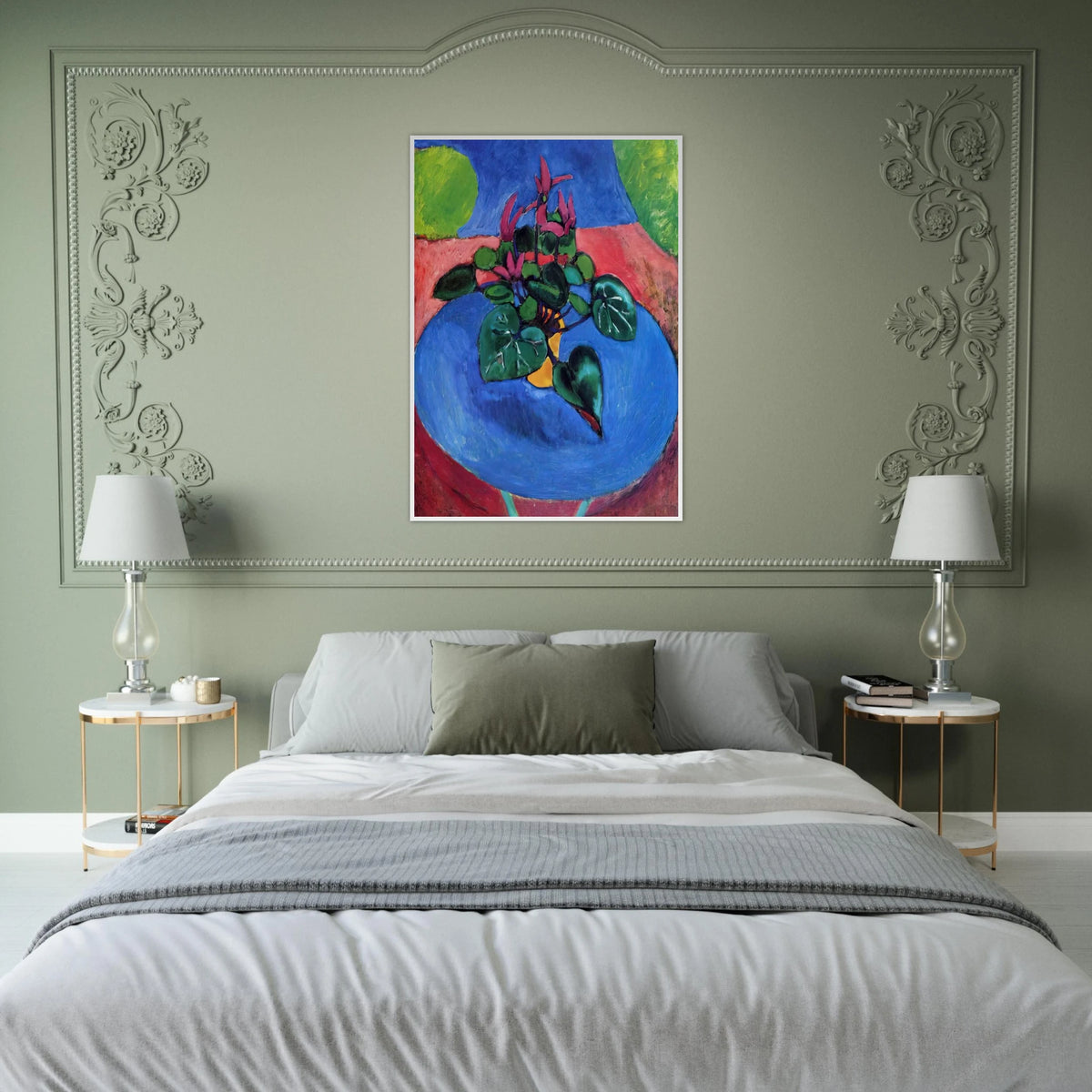 CYCLAMEN POURPRE 1912 Framed Poster | Henri Matisse Framed Prints Wall Art | Henri Matisse Print