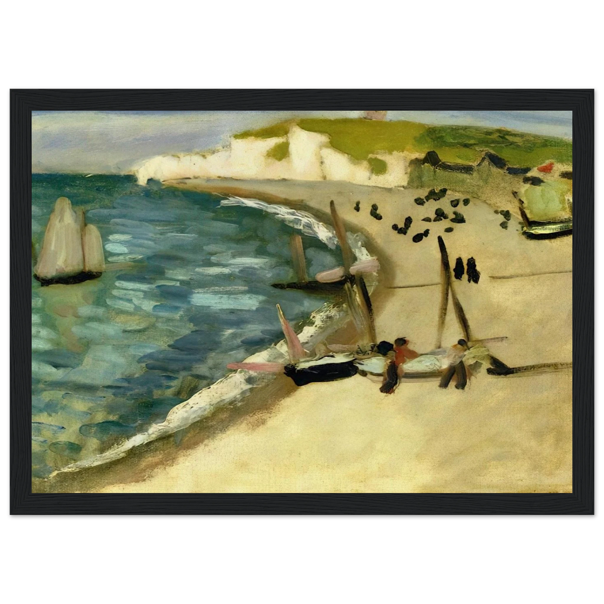 AHT AMONT CLIFFS AT ETRETAT 1920 Framed Poster | Henri Matisse Framed Prints Wall Art | Henri Matisse Print