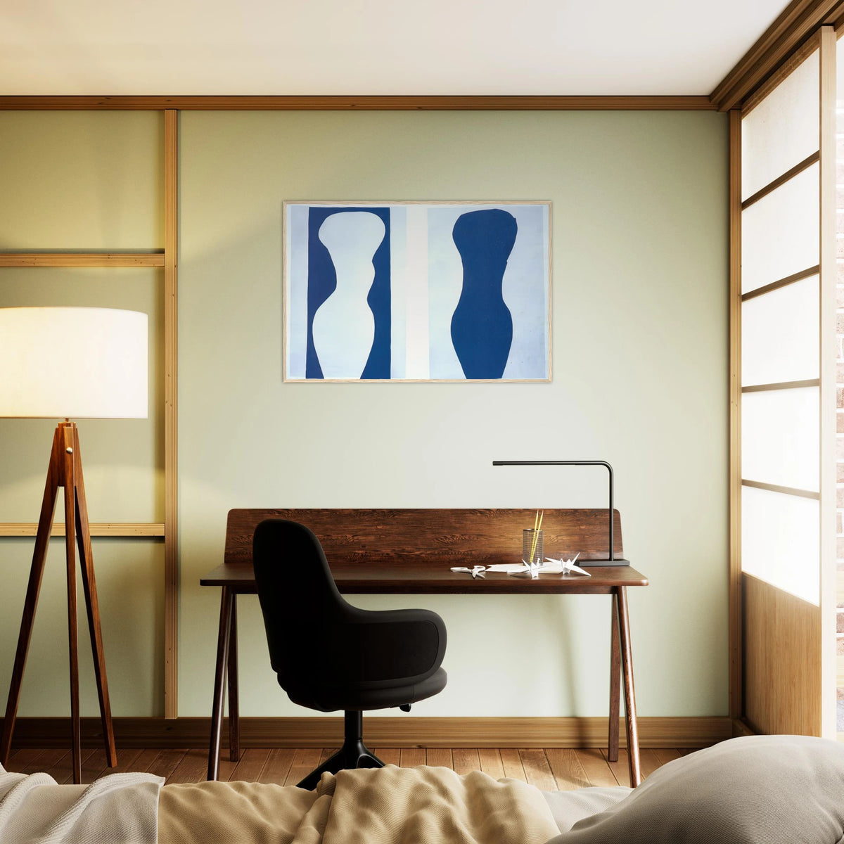 WHITE TORSO AND BLUE TORSO 1944 Framed Poster | Henri Matisse Framed Prints Wall Art | Henri Matisse Print