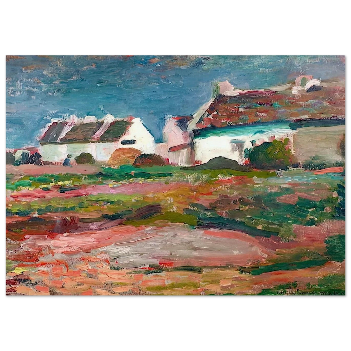 MAISONS A KERVILAHOUEN BELLE ILE 1896 Poster | Henri Matisse Poster | Henri Matisse Print