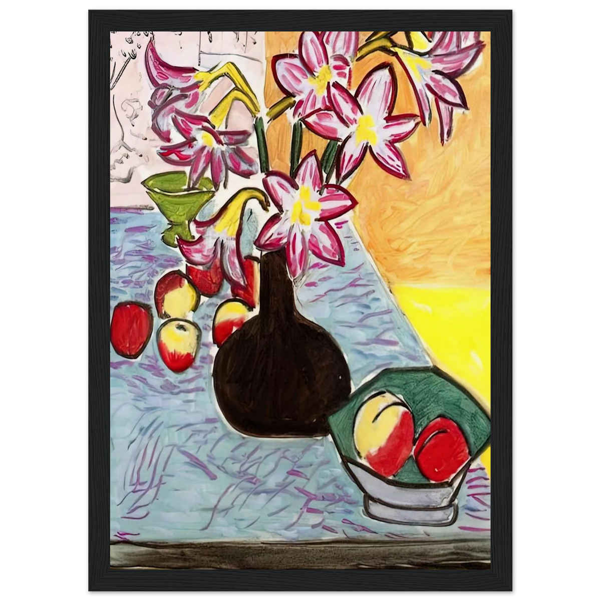 VASE OF AMARYLLIS 1941 Framed Poster | Henri Matisse Framed Prints Wall Art | Henri Matisse Print