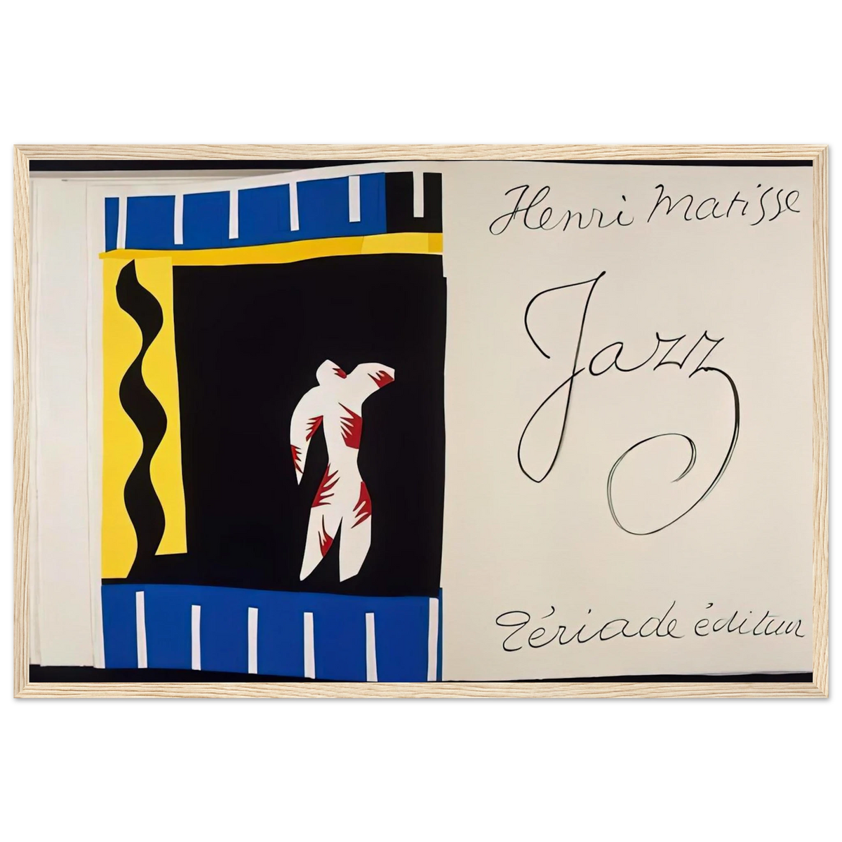 JAZZ BOOK 1947 Framed Poster | Henri Matisse Framed Prints Wall Art | Henri Matisse Print