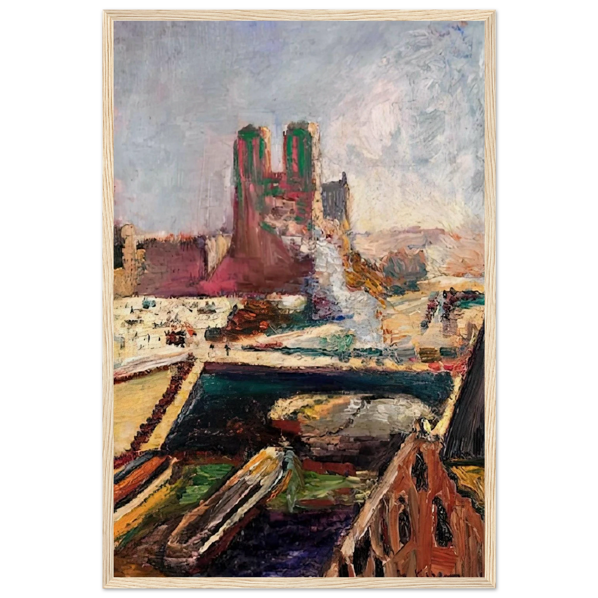NOTRE DAME 1900 Framed Poster | Henri Matisse Framed Prints Wall Art | Henri Matisse Print