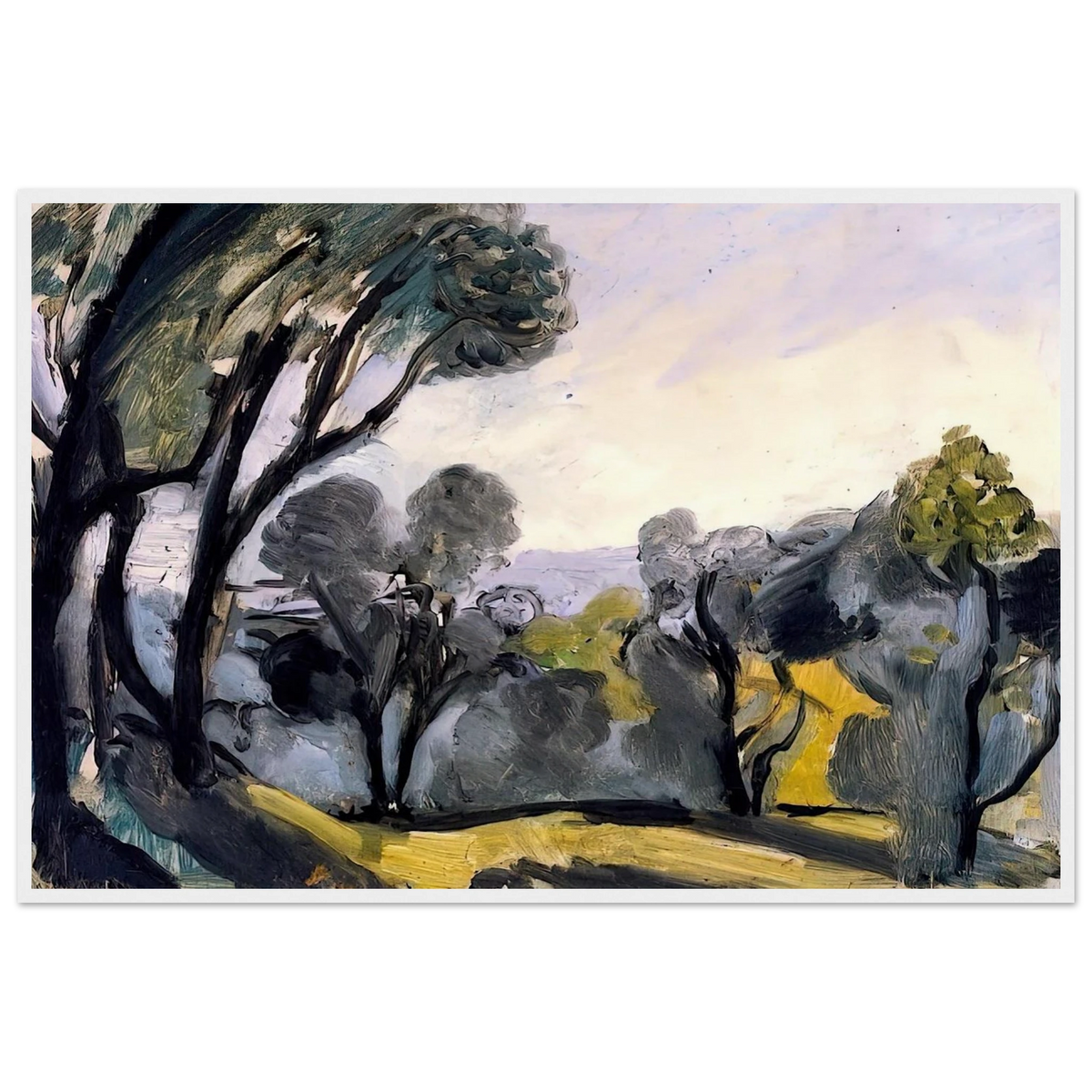 LANDSCAPE WITH OLIVE TREES 1918 Framed Poster | Henri Matisse Framed Prints Wall Art | Henri Matisse Print