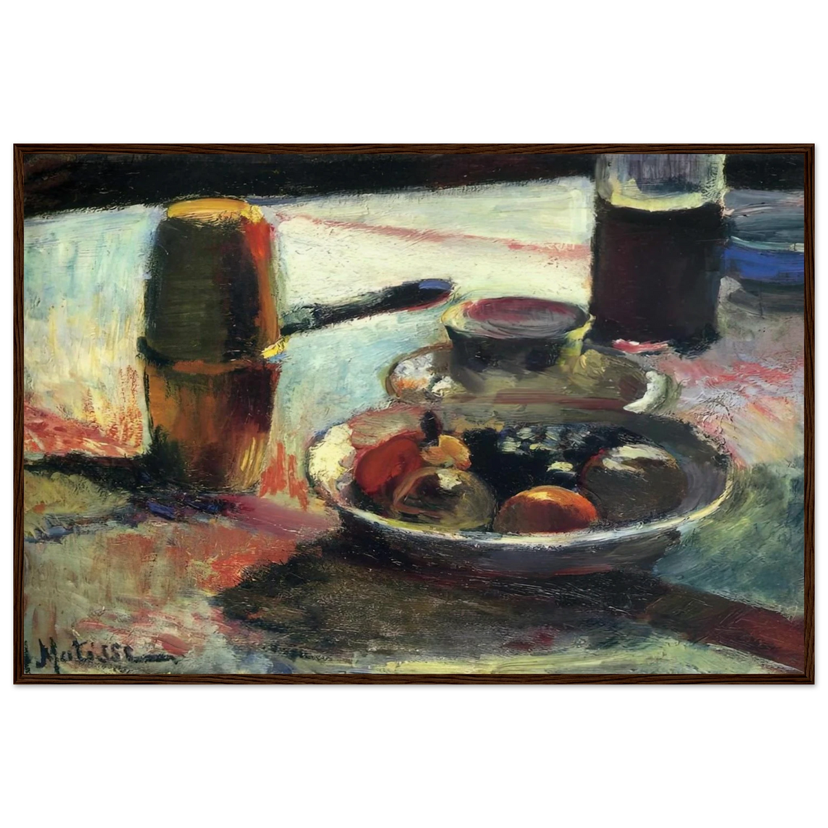 FRUIT AND COFFEE POT Framed Poster | Henri Matisse Framed Prints Wall Art | Henri Matisse Print