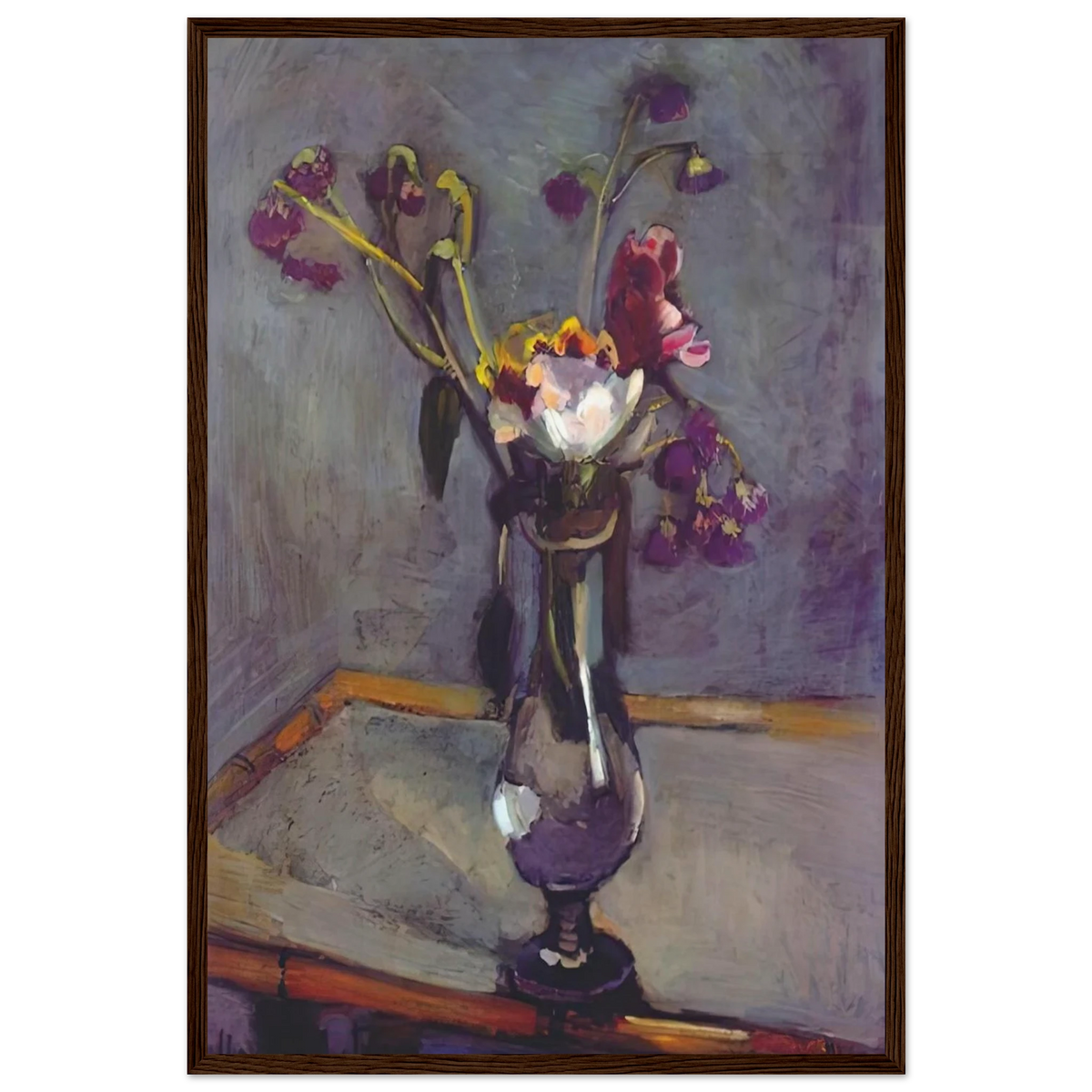BOUQUET ON A BAMBOO TABLE 1903 Framed Poster | Henri Matisse Framed Prints Wall Art | Henri Matisse Print