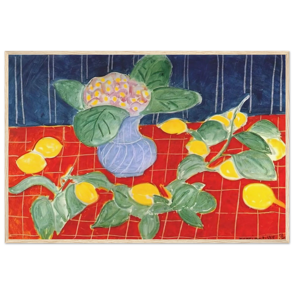 LEMONS AND SAXIFRAGES 1943 Framed Poster | Henri Matisse Framed Prints Wall Art | Henri Matisse Print