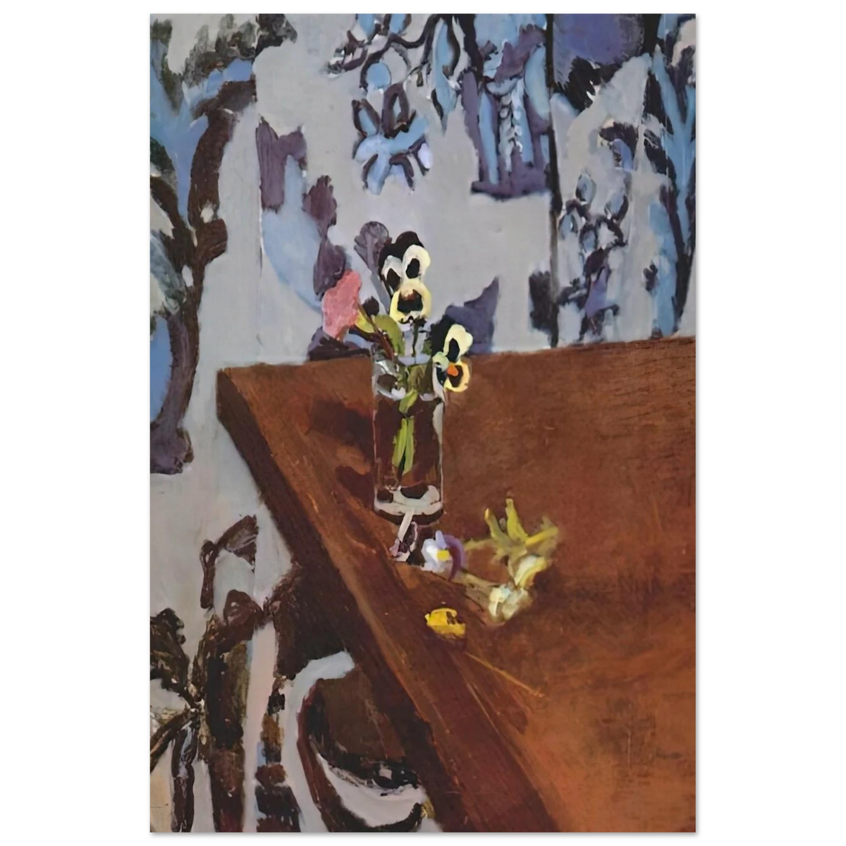 PANSIES ON A TABLE 1919 Poster | Henri Matisse Poster | Henri Matisse Print