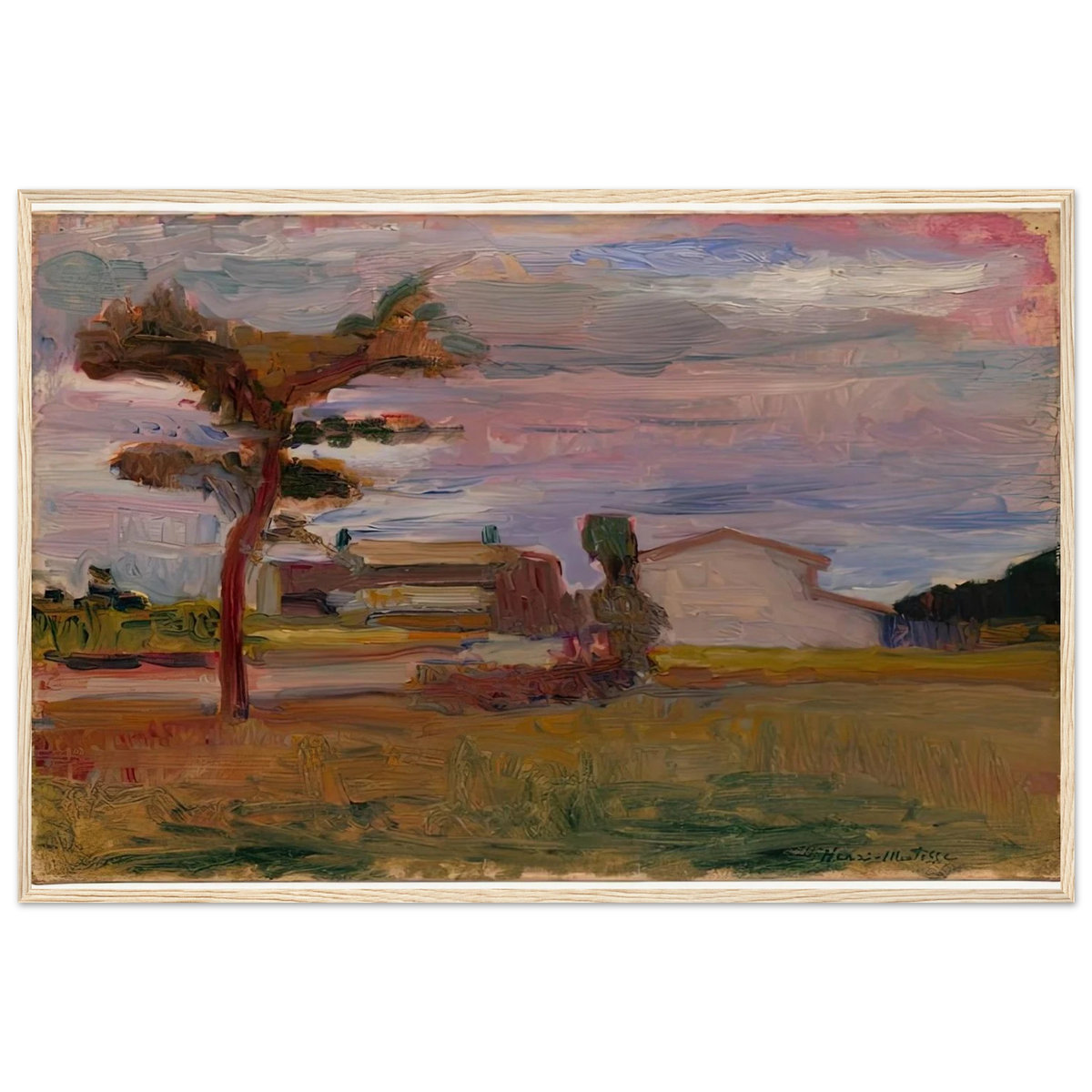 CORSICAN LANDSCAPE 1898 Framed Poster | Henri Matisse Framed Prints Wall Art | Henri Matisse Print