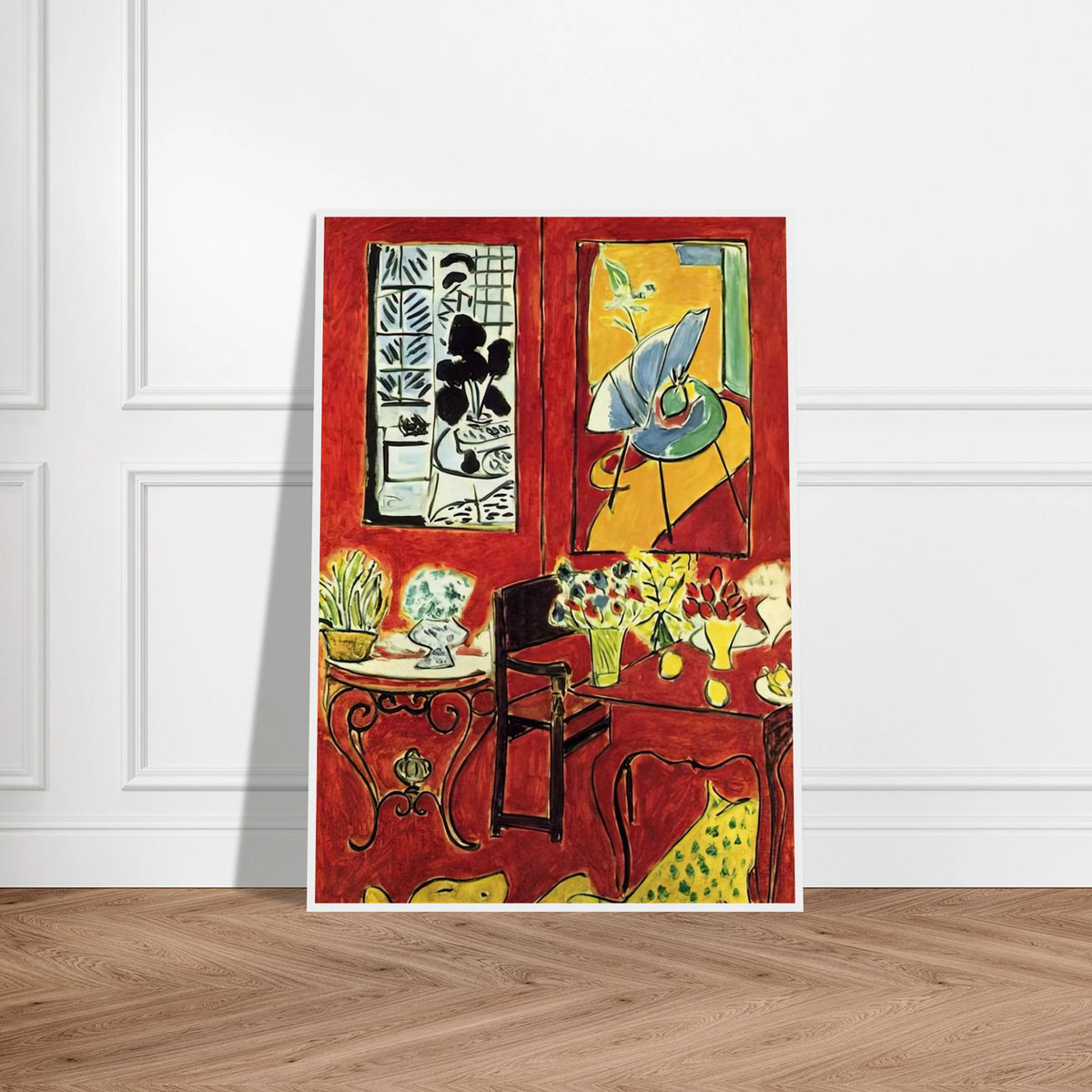 LARGE RED INTERIOR 1948 Framed Poster | Henri Matisse Framed Prints Wall Art | Henri Matisse Print