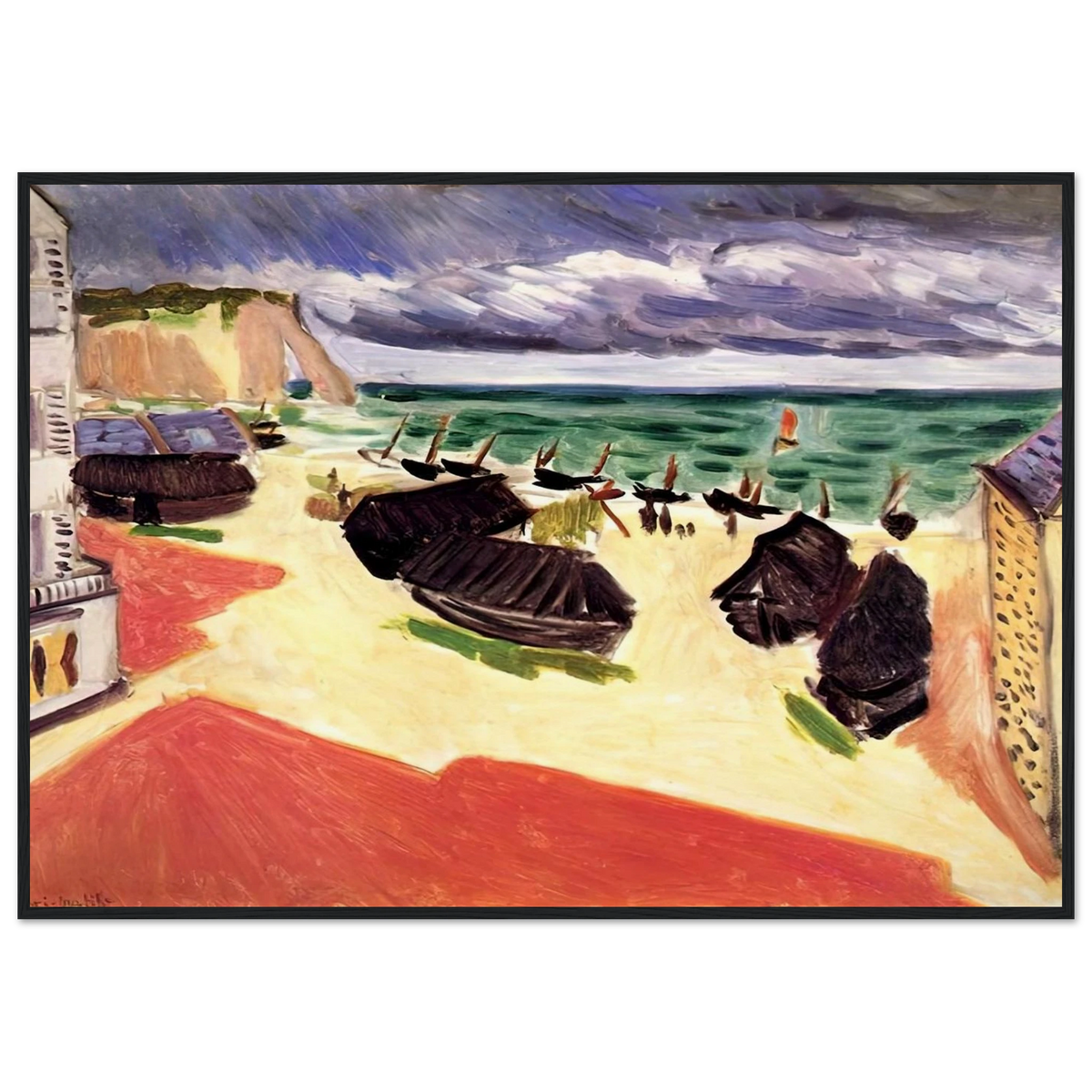 FISHING BOATS IN WINTER ETRETAT 1921 Framed Poster | Henri Matisse Framed Prints Wall Art | Henri Matisse Print