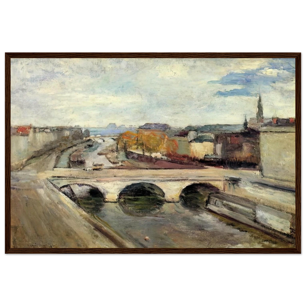 THE POT SAINT MICHEL IN PARIS 1900 Framed Poster | Henri Matisse Framed Prints Wall Art | Henri Matisse Print