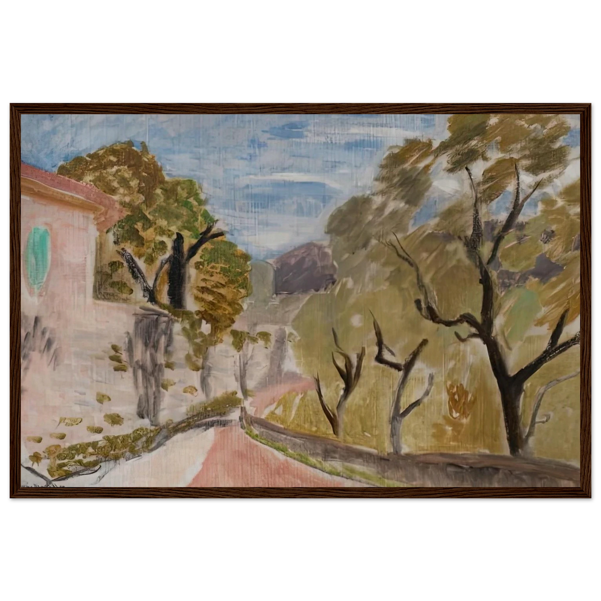 PAYSAGE OU RUE DANS LE MIDI 1918 Framed Poster | Henri Matisse Framed Prints Wall Art | Henri Matisse Print