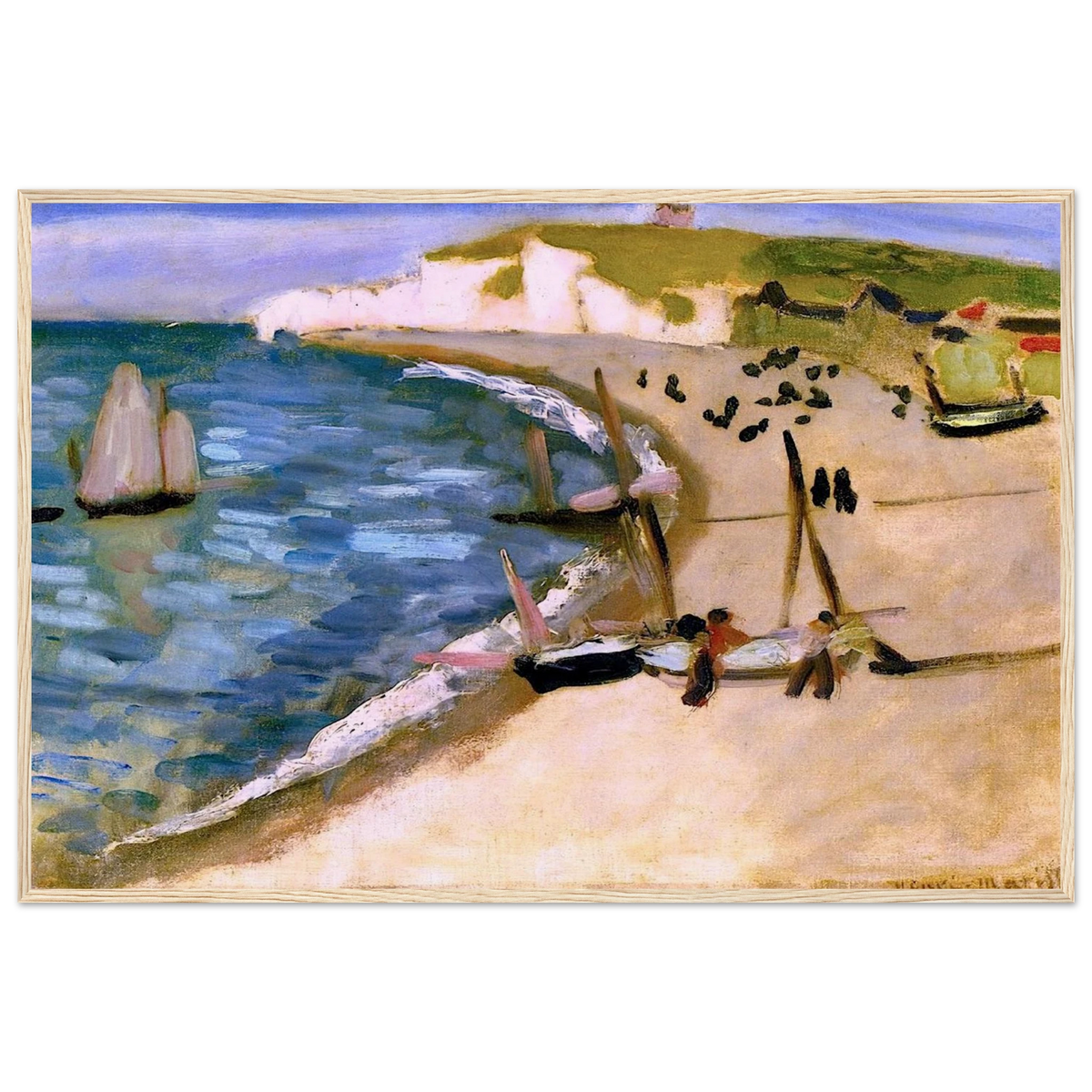 AHT AMONT CLIFFS AT ETRETAT 1921 Framed Poster | Henri Matisse Framed Prints Wall Art | Henri Matisse Print