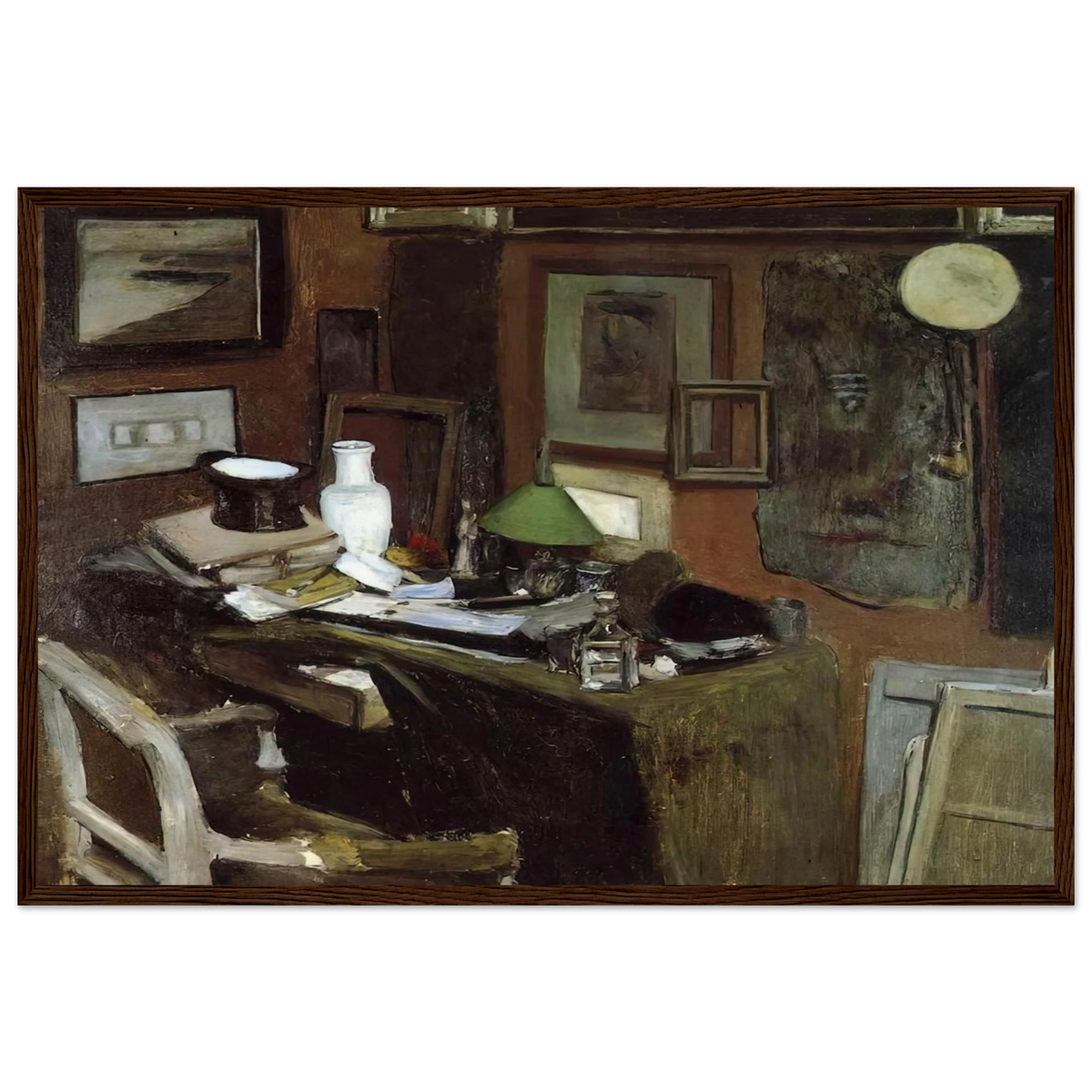 INTERIOR WITH A TOP HAT 1896 Framed Poster | Henri Matisse Framed Prints Wall Art | Henri Matisse Print