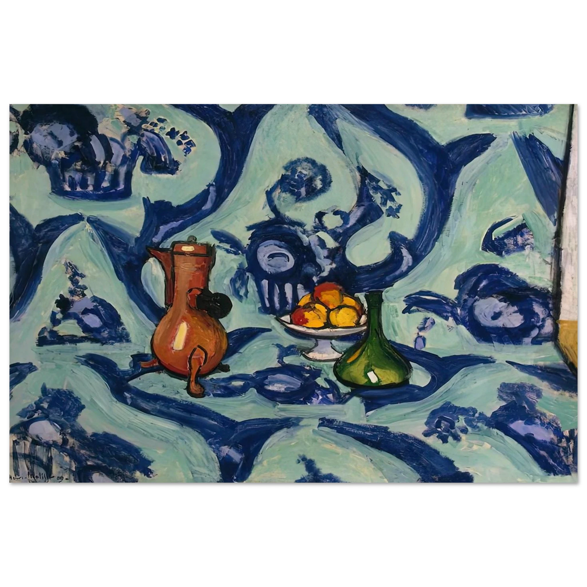 STILL LIFE WITH BLUE TABLECLOTH 1906 Poster | Henri Matisse Poster | Henri Matisse Print