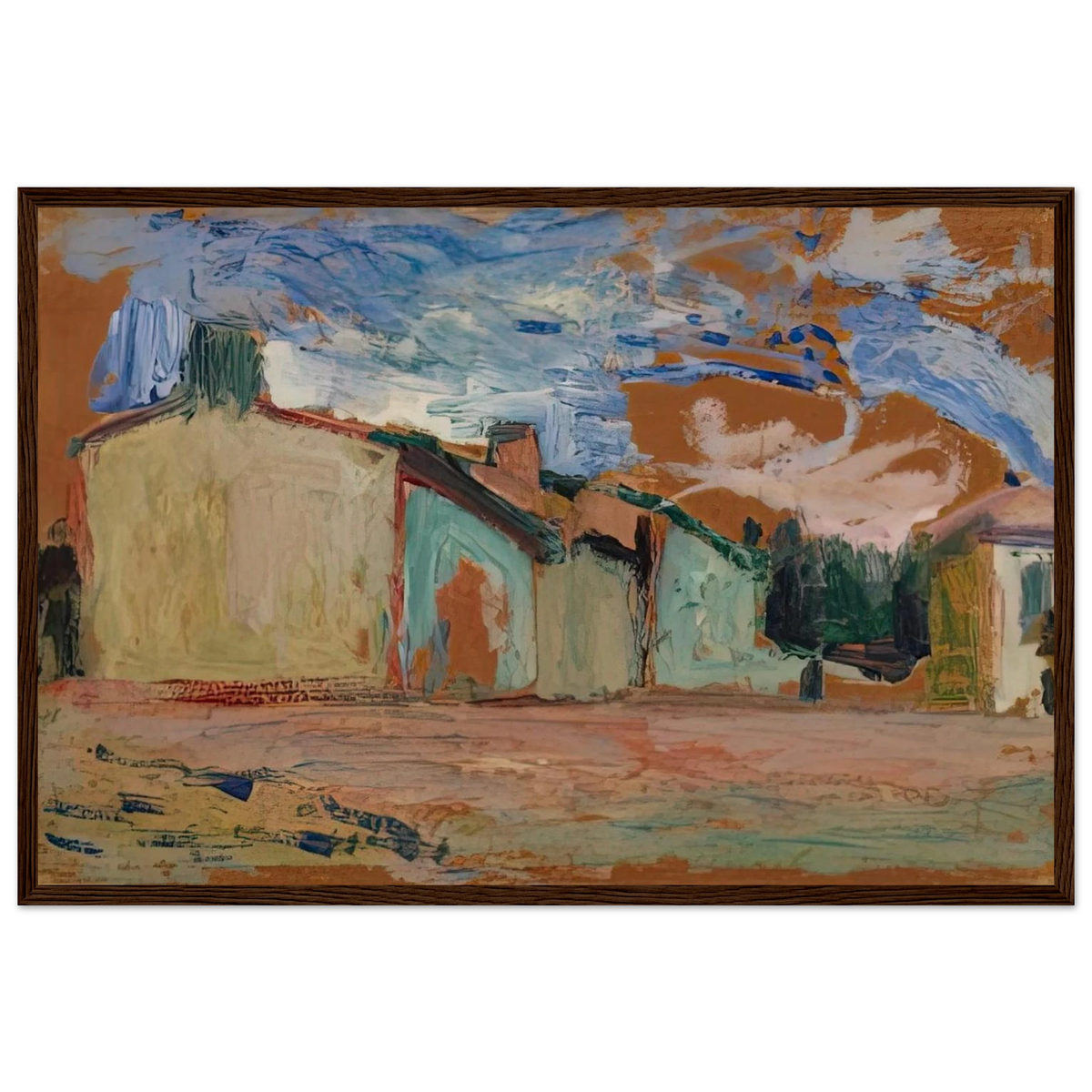 HOUSES FENOUILLET 1898 Framed Poster | Henri Matisse Framed Prints Wall Art | Henri Matisse Print