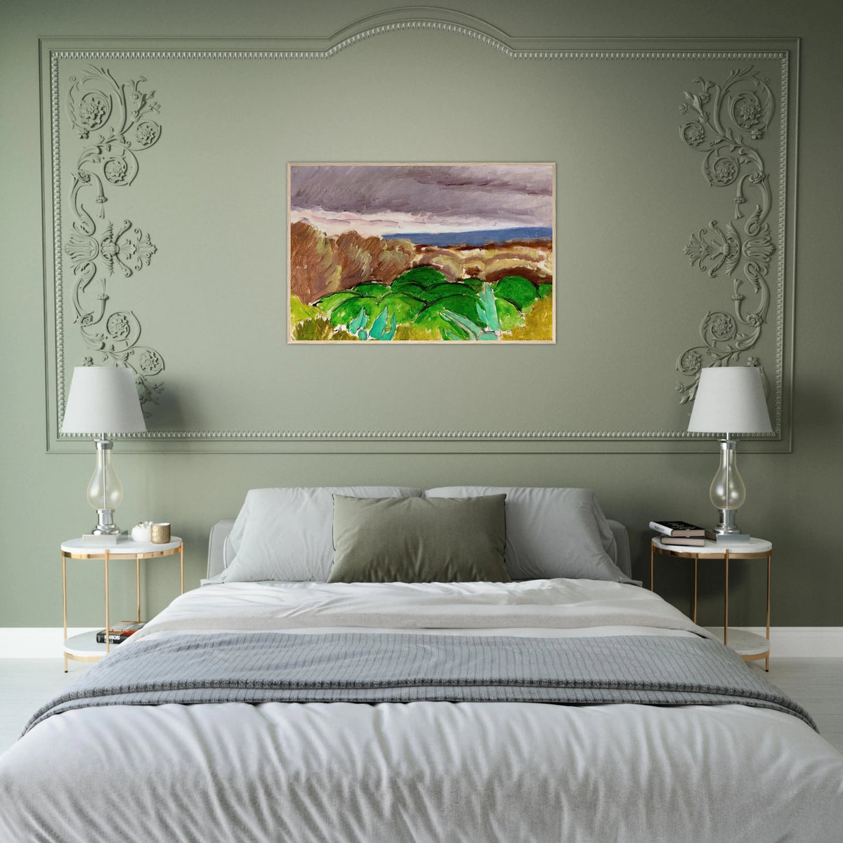CAGNES LANDSCAPE IN STORMY WEATHER 1917 Framed Poster | Henri Matisse Framed Prints Wall Art | Henri Matisse Print