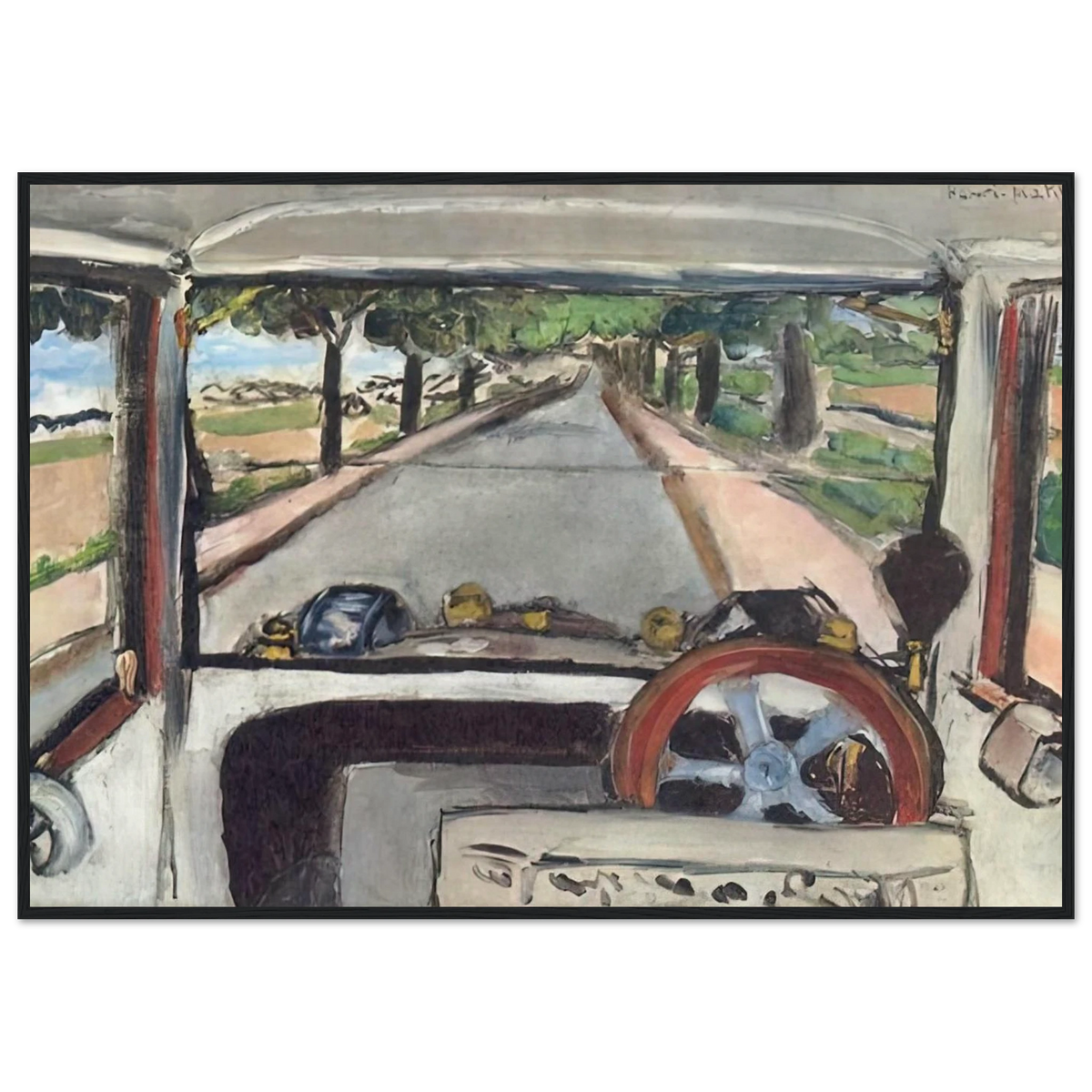 THE WINDSHIELD 1917 0 Framed Poster | Henri Matisse Framed Prints Wall Art | Henri Matisse Print