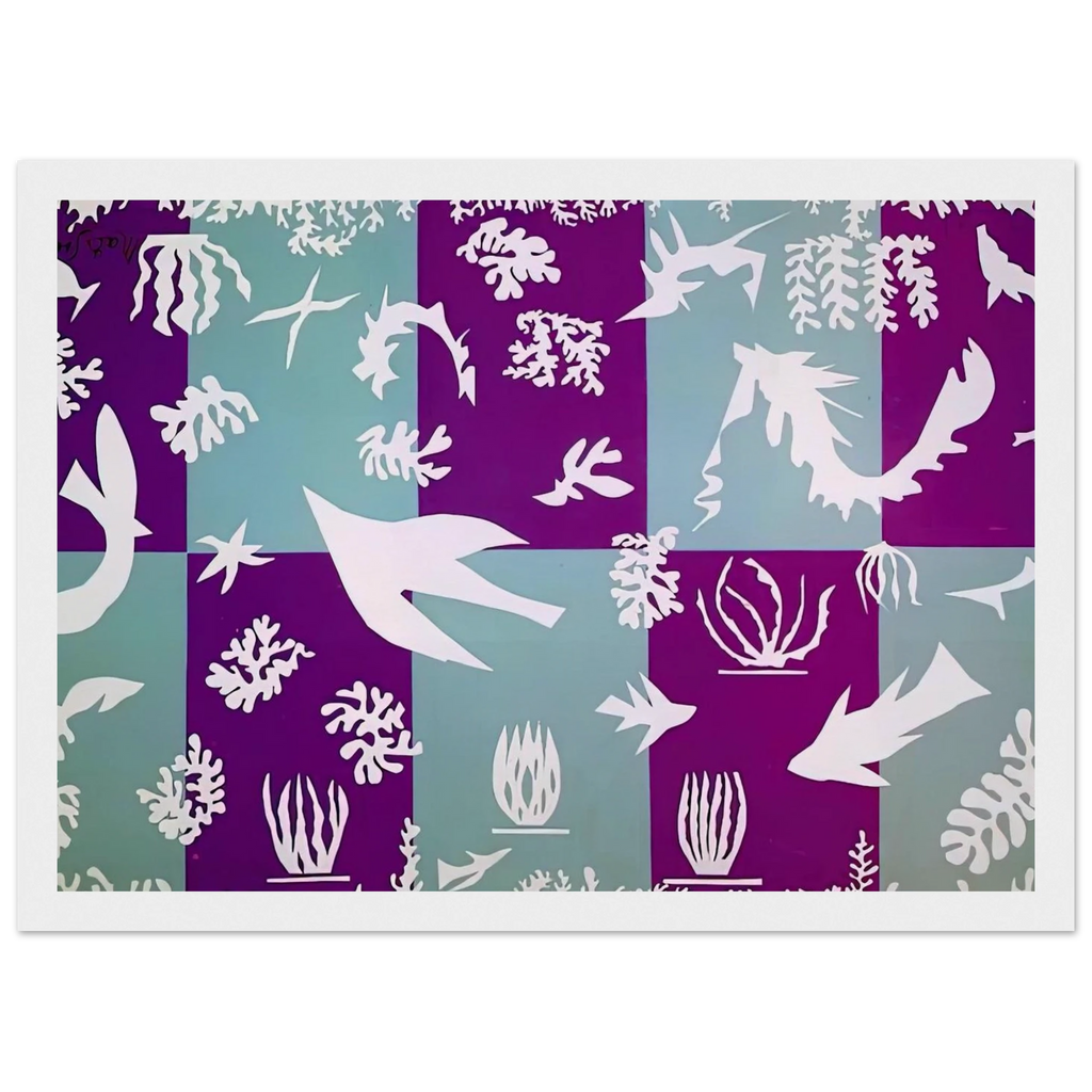 POLYNESIA LA MER 1946 Framed Poster | Henri Matisse Framed Prints Wall Art | Henri Matisse Print