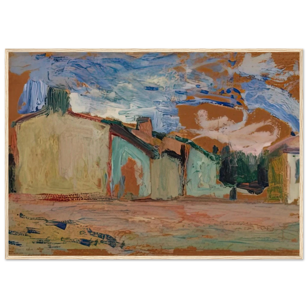 HOUSES FENOUILLET 1898 Framed Poster | Henri Matisse Framed Prints Wall Art | Henri Matisse Print