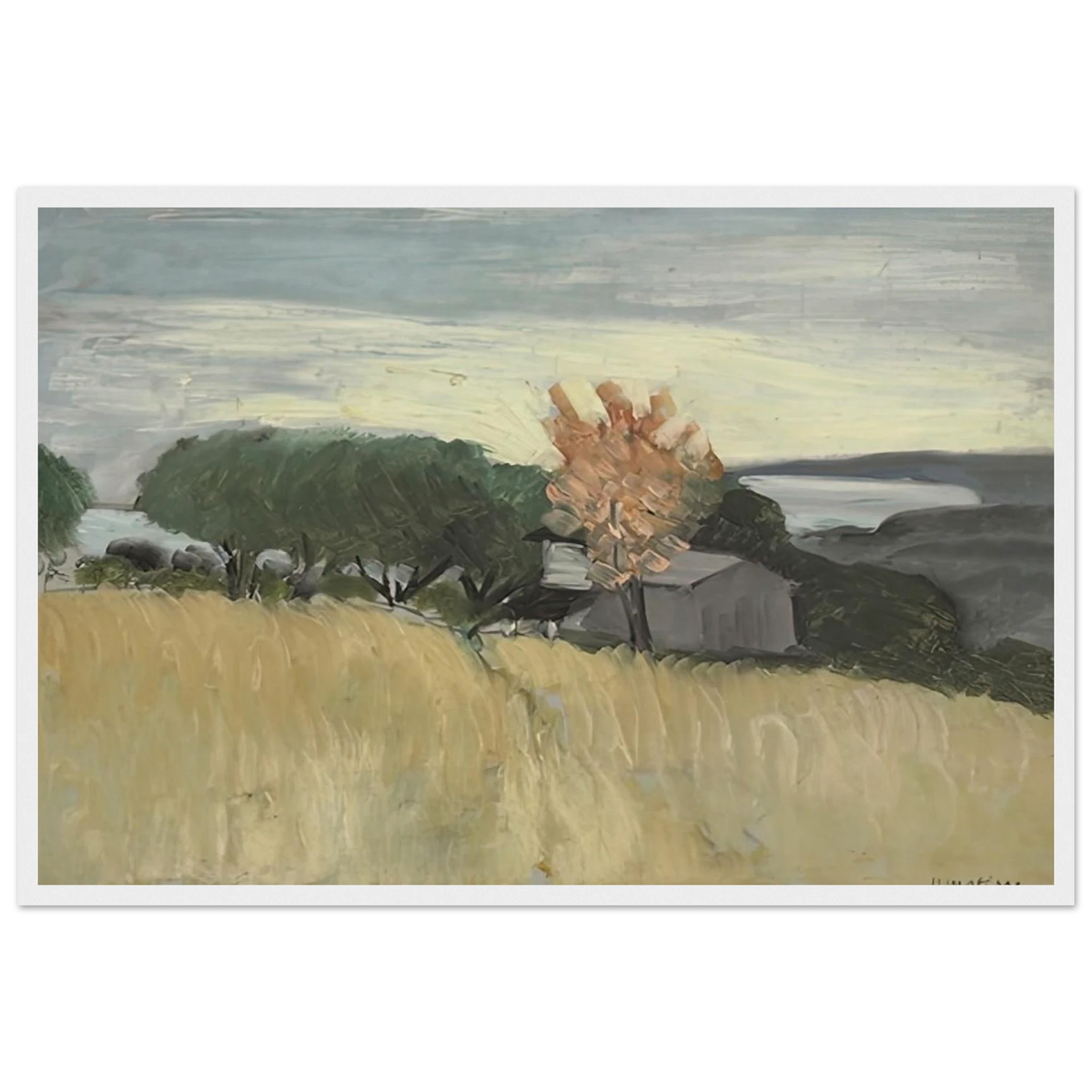 CHAMPS DE BLE A CAGNES 1918 Framed Poster | Henri Matisse Framed Prints Wall Art | Henri Matisse Print