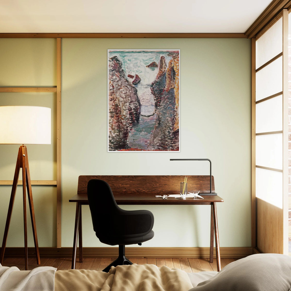CIFFS BELLE ILE 1897 Framed Poster | Henri Matisse Framed Prints Wall Art | Henri Matisse Print