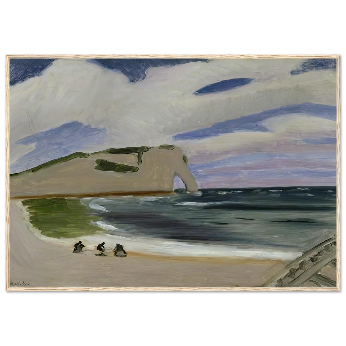 WOMEN ON THE BEACH ETRETAT 1920 Framed Poster | Henri Matisse Framed Prints Wall Art | Henri Matisse Print