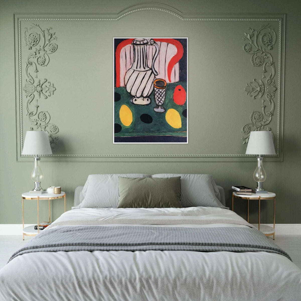 TIN PITCHER LEMON AND ARMCHAIR 1939 Framed Poster | Henri Matisse Framed Prints Wall Art | Henri Matisse Print