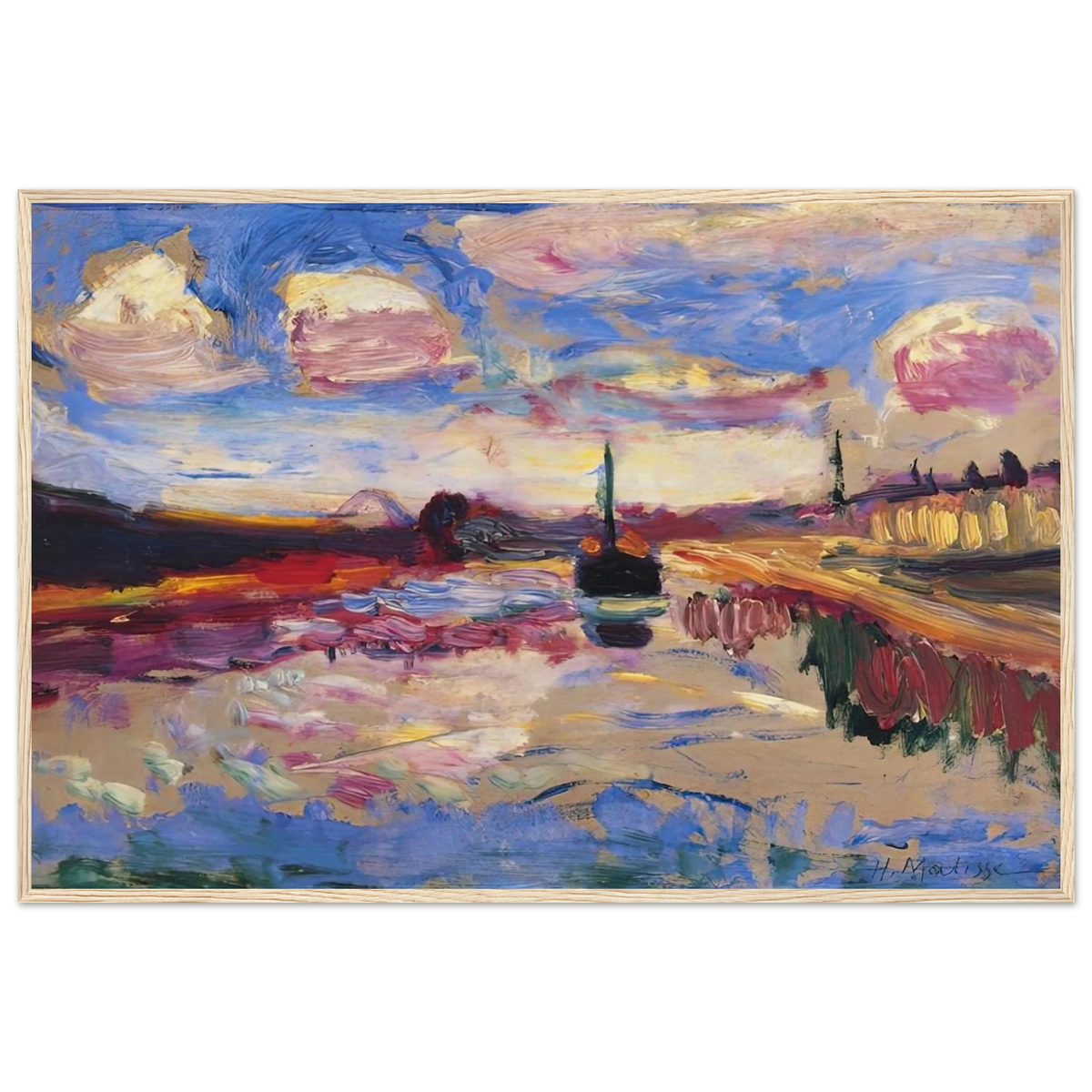 CANAL DU MIDI 1899 Framed Poster | Henri Matisse Framed Prints Wall Art | Henri Matisse Print