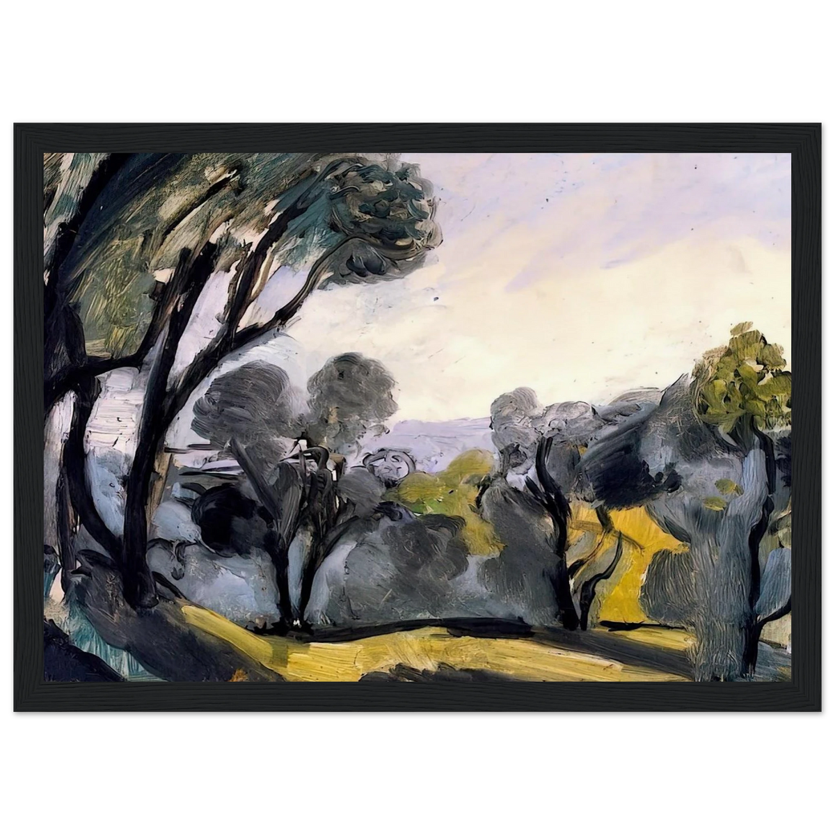 LANDSCAPE WITH OLIVE TREES 1918 Framed Poster | Henri Matisse Framed Prints Wall Art | Henri Matisse Print