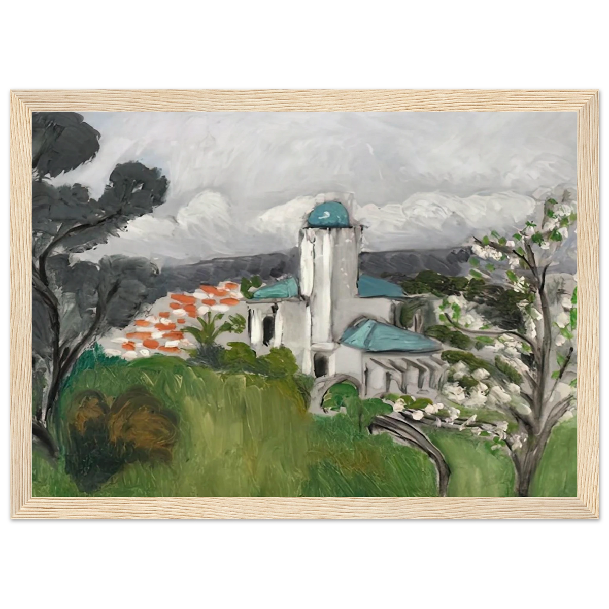 LA VILLA BLEUE 1918 Framed Poster | Henri Matisse Framed Prints Wall Art | Henri Matisse Print