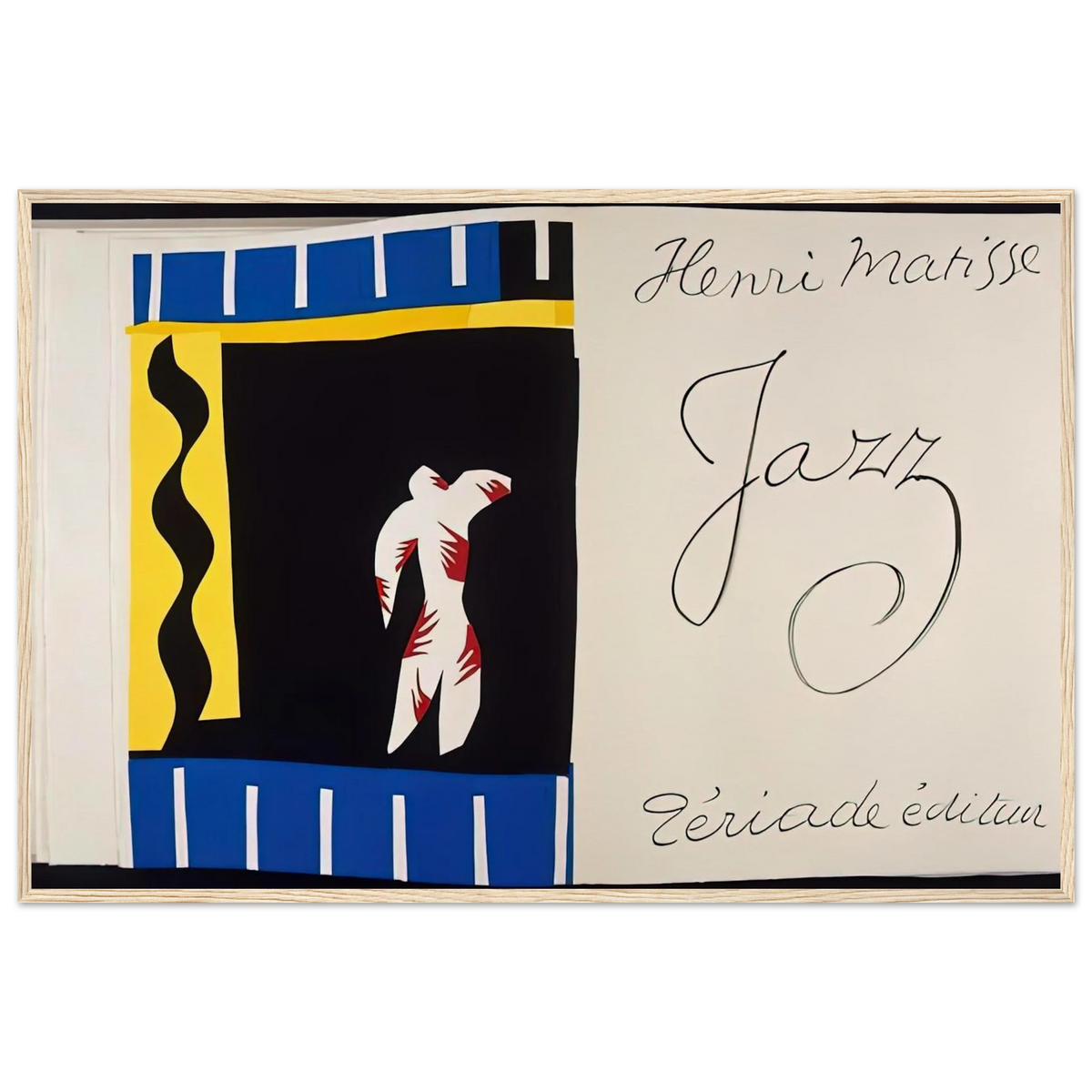 JAZZ BOOK 1947 Framed Poster | Henri Matisse Framed Prints Wall Art | Henri Matisse Print