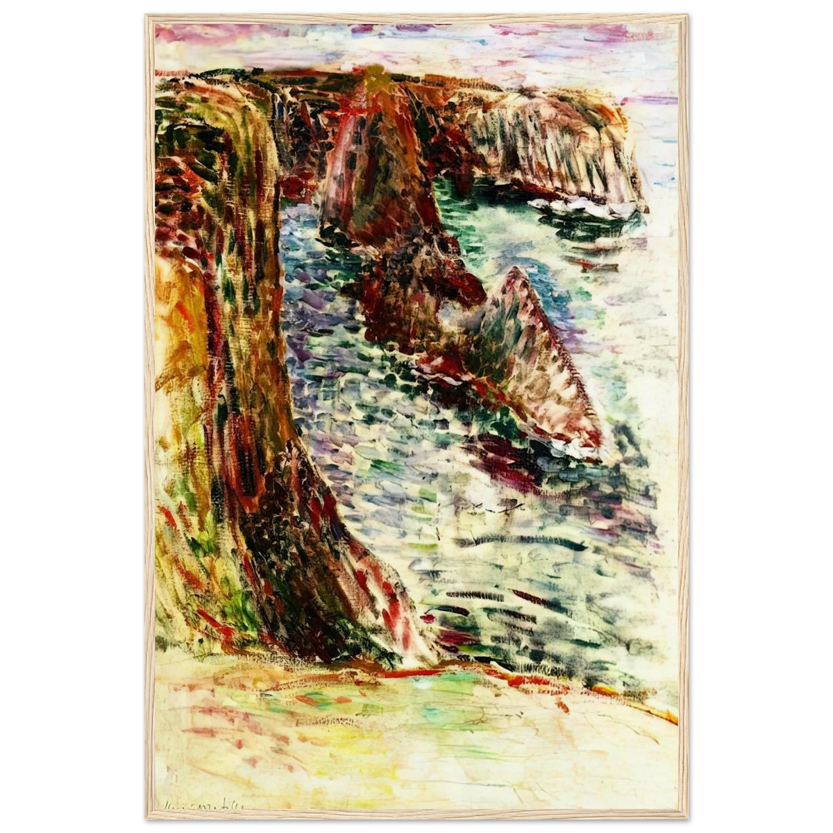 BELLE ILE EN MER 1897 Framed Poster | Henri Matisse Framed Prints Wall Art | Henri Matisse Print