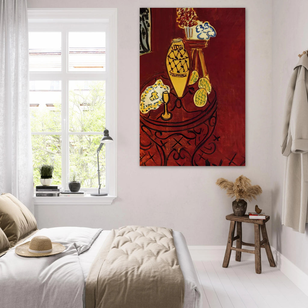 INTERIOR IN VENETIAN RED 1946 Poster | Henri Matisse Poster | Henri Matisse Print