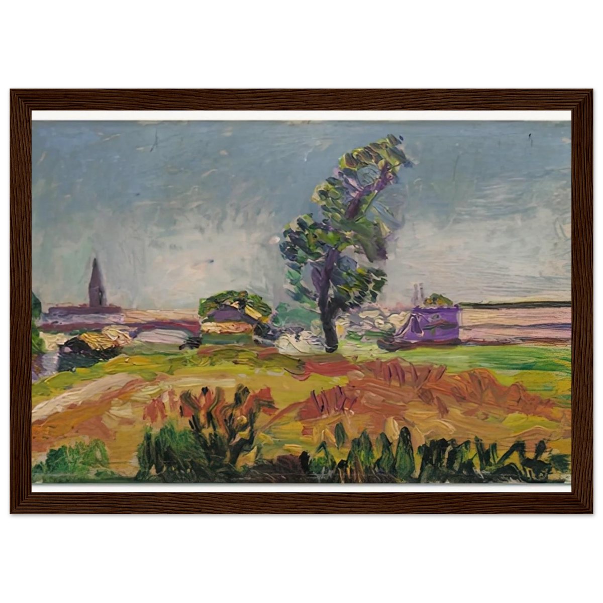 PAYSAGE DES ENVIRONS DE TOULOUSE LE PONT DES DEMOISELLES 1898 Framed Poster | Henri Matisse Framed Prints Wall Art | Henri Matisse Print