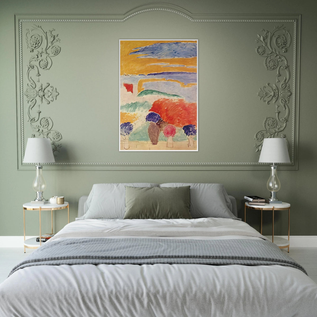 OPEN WINDOW AT TANGIER 1913 Framed Poster | Henri Matisse Framed Prints Wall Art | Henri Matisse Print