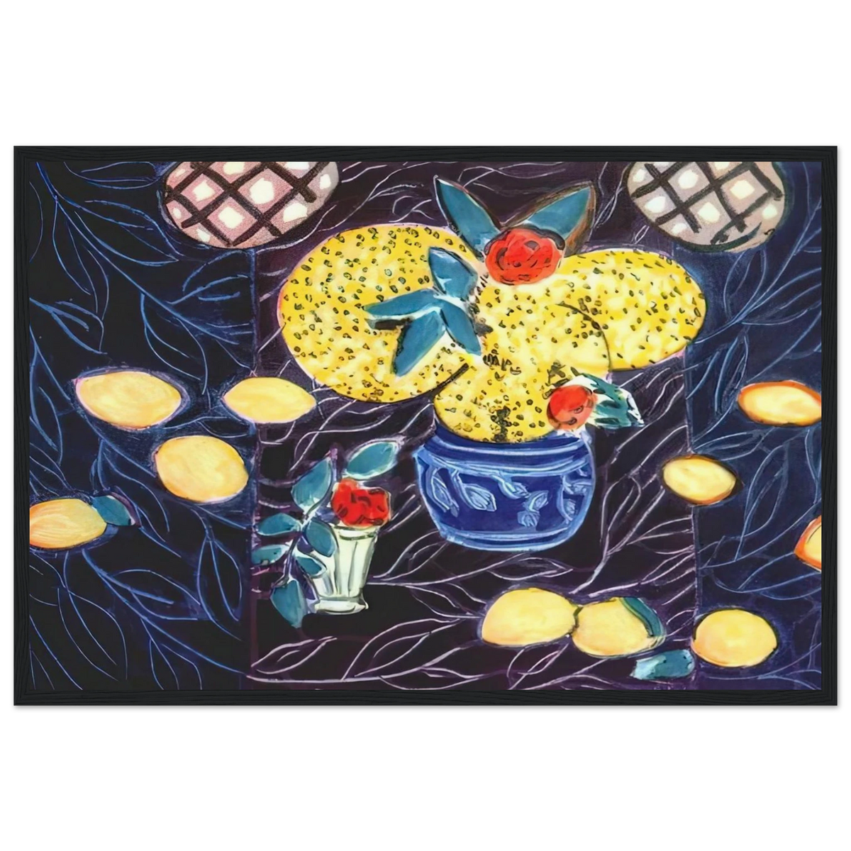 LEMONS AND MIMOSA 1944 Framed Poster | Henri Matisse Framed Prints Wall Art | Henri Matisse Print