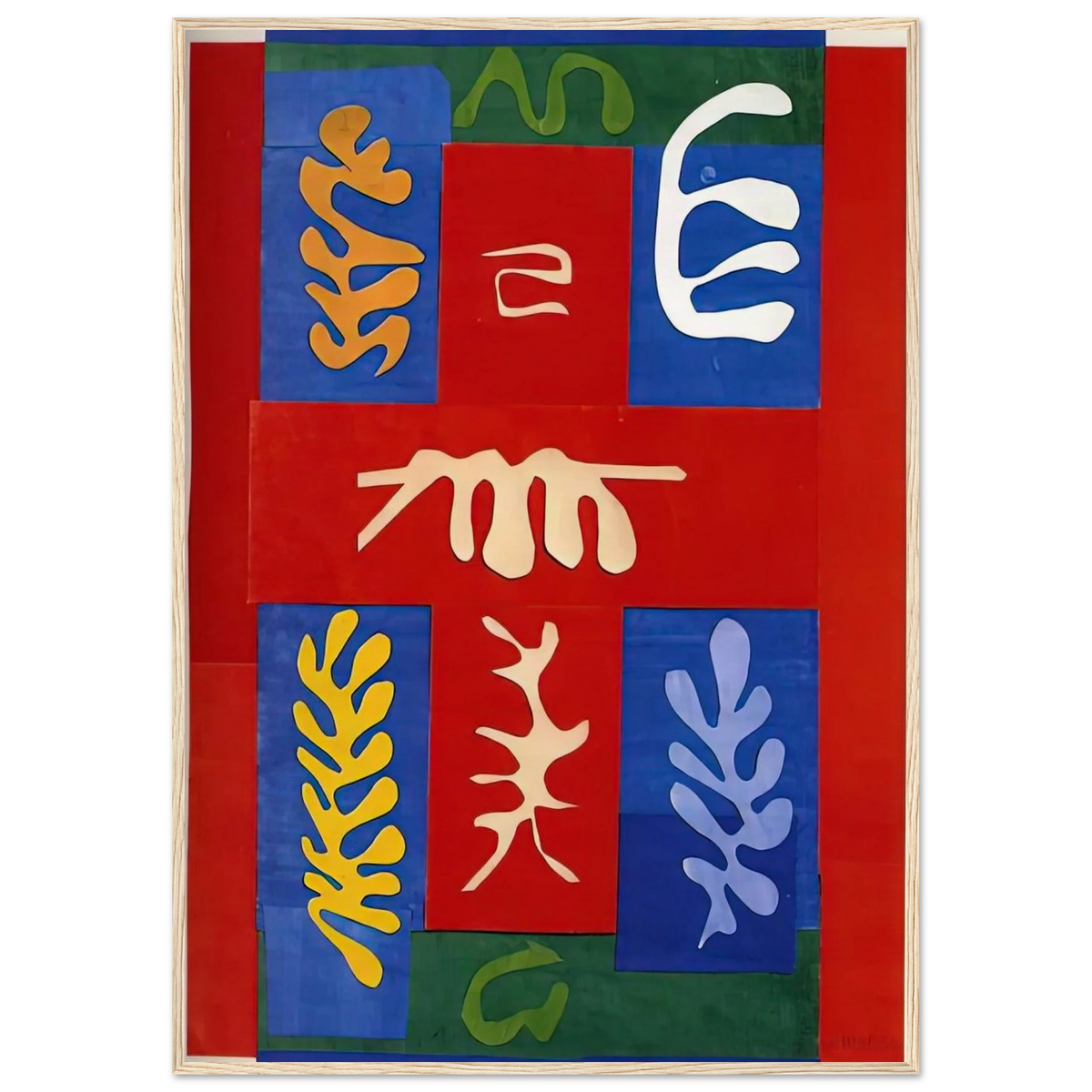 CUT OUTS 4 Framed Poster | Henri Matisse Framed Prints Wall Art | Henri Matisse Print