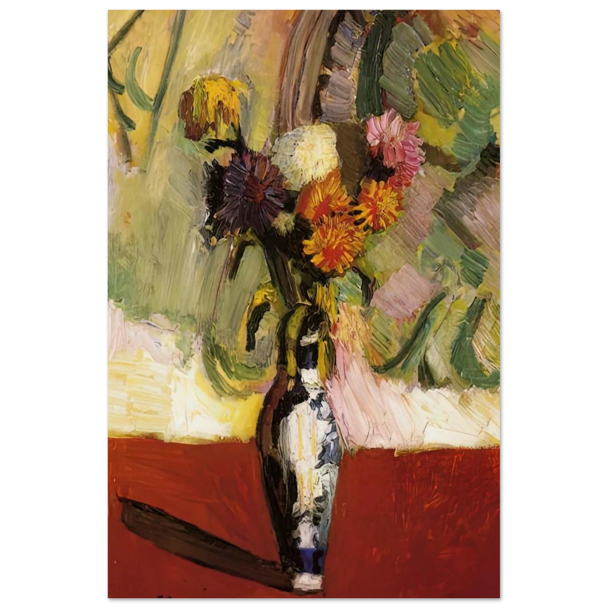 CHRYSANTHEMUMS IN A CHINESE VASE 1902 Poster | Henri Matisse Poster | Henri Matisse Print