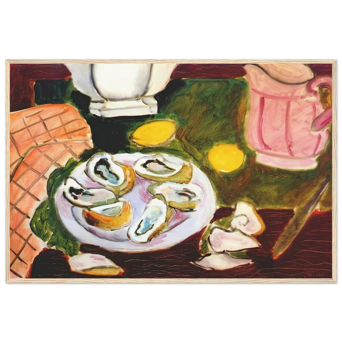 OYSTERS 1940 Framed Poster | Henri Matisse Framed Prints Wall Art | Henri Matisse Print