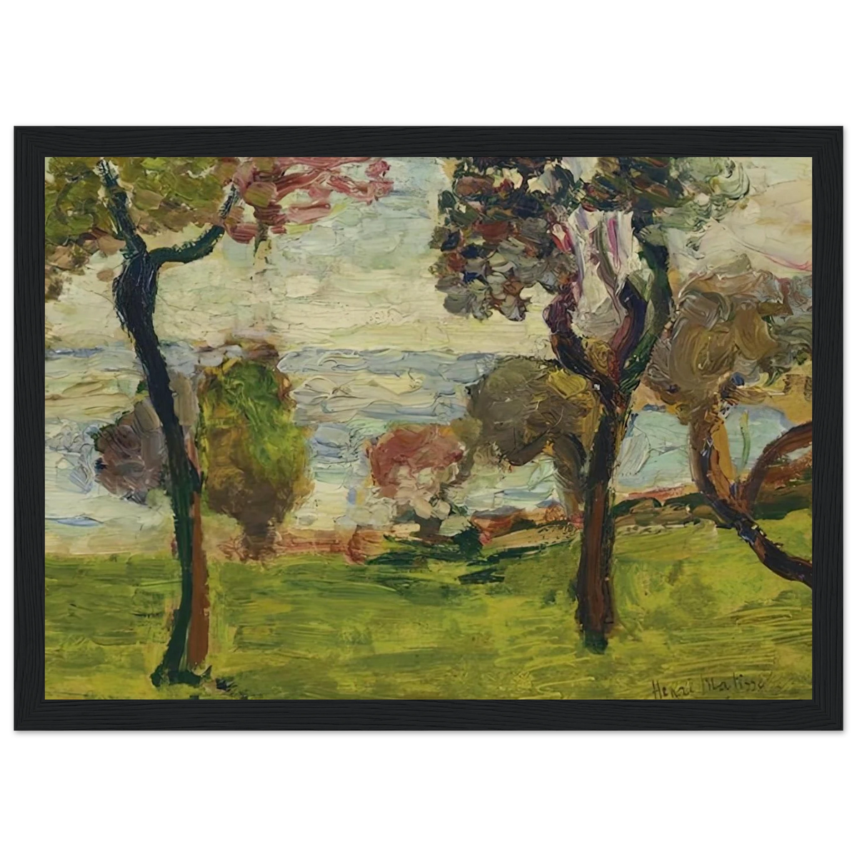 PAYSAGE 1898 Framed Poster | Henri Matisse Framed Prints Wall Art | Henri Matisse Print
